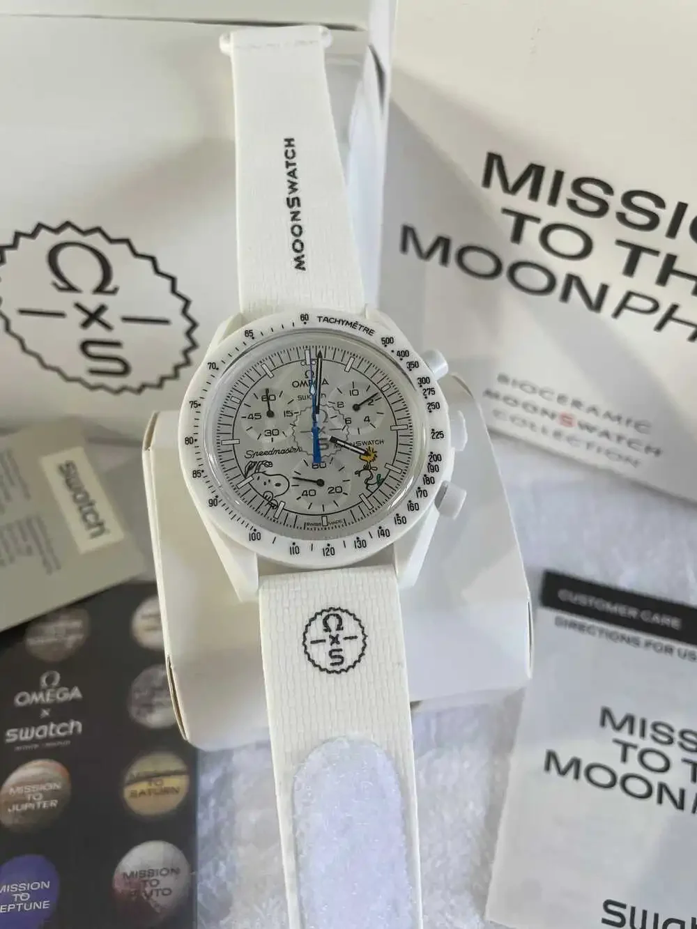 NWOT Swatch x Omega Bioceramic MoonSwatch Mission to the Moonphase Watch Men's